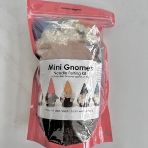 Going Gnome Mini Gnomes Needle Felting Kit Makes 6 New DIY made in USA waldorf